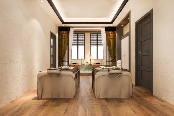 The Sky Spa room area